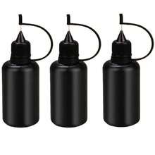 1/3pcs Precision Tip Glue Bottles, Plastic Dropper Bottles With Needle Tip Caps, Refillable And Easy To Squeeze, Suitable For Small Bonding Delicate Projects, Paper Craft DIY Handwork (30/50ml), Durable And Stylish