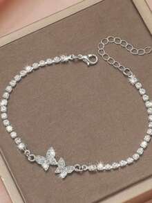 6 件/2 件套装奢华星空闪亮锆石首饰，独特个性化多功能手链套装 - 彩色 - 查看 9