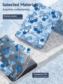 玫瑰蝴蝶结樱桃双面亚克力水晶保护壳,兼容 iPad 10 代、iPad 10.2/iPad Mini 6/iPad Mini 7/9.7、Galaxy Tab A8 8.7、3+Y 可折叠防弯折设计,兼容 Kindle Paperwhite 12 代(2024 年款),硅胶加固边角,自动唤醒/睡眠功能,节日送礼佳品 - 彩色 - 查看 11