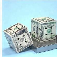 1张美元纸币图案3x3青年文化创意礼品，减压益智 - 彩色 - 查看 5