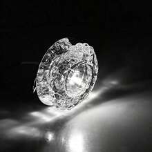 Downlight de Cristal, luz empotrada en el Techo de 3W con Abertura de 5-8 cm, Foco Decorativo para Pasillo Creativo en el Pasillo, Pasillo, Sala de Estar, Dormitorio(Blanco)(default) - Multicolor - Ver 7