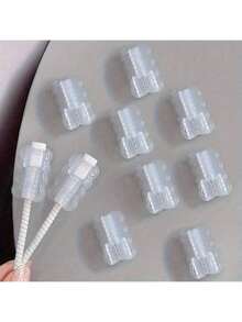 10pcs ABS Resin Cable Case: Protect Your Cable From Breaking And Disconnection, Apple Cable Case, Compatible With IPhone 18-20W Small Head Charger, Prevent Charger From Breaking - Multicolor - View 10