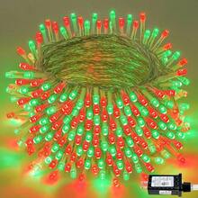 240LED 88Ft Connectable String Lights Indoor Outdoor Wire Warm White Lights Twinkle Fairy In With Timer Bedroom Classroom Wedding Tree Patio Decor - Red Green + 240LED - View 1