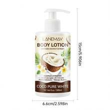 Coco Pure White Body Lotion - Long-Lasting Hydration & Moisturizing Formula With Coconut Extract, Lightweight Texture, Easy To Absorb, For All Light Beige Types, Dryness Care, Skincare Routine, Nourishing Skincare - 白色 - 查看 5