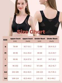 larrycard Women's Black Shaping Tank Top Style Compression Bra, Suitable For Post-Breast Augmentation Surgery Wear - Black - View 5