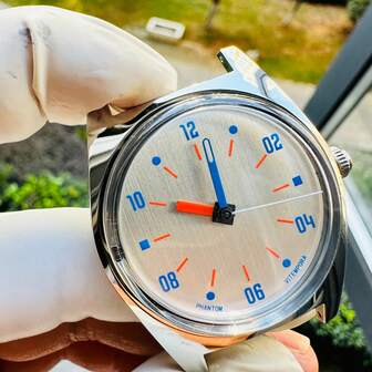 Men 36MM 7120 Hand-Wind Mechanical Watch Waterproof Military Watch For Men Wholesale Retro 3d Mirror