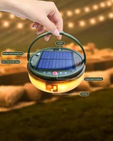 Lámpara de Camping Recargable, Linterna de Camping y Recargable por USB con Mando a Distancia, 3600mAh/IP44 Impermeable, 8 Modos de Luz Lámpara Portátil para Senderismo