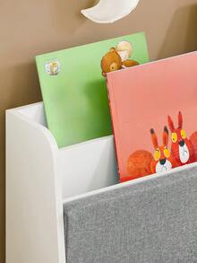 SoBuy KMB66-W，儿童储物凳带靠背、座垫和移动储物箱，玩具箱玩具箱储物柜