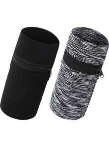 1pc Unisex Sweat-Absorbent Running Wrist Wallet, Zipper Design Wrist Support Band, Suitable For Gym Workout, Jogging, With Zipper Coin/Key Multipurpose Storage Pouch - Multicolor - View 10