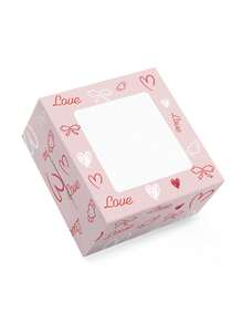 10pcs/20pcs Valentine's Day Heart Shaped 4-Cup Cake Box, 6-Cup Cupcake Box, Suitable For Cakes, Cupcakes, Pies, Pastries, Chocolate Strawberries, Desserts, Cookies - Multicolor - View 6