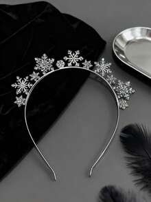 1pc/2pcs Alloy Crystal Headpiece Hair Accessory - Christmas Deer Antler Hair Band - Christmas Snowflake Headband,Stocking Stuffers,Stocking Fillers,Stocking Stuffers For Women,Stocking Fillers Women,Christmas Gifts,Gifts,Christmas Stocking Fillers,Gifts For Women,Gift,Christmas Gift,Stocking Stuffers For Adults,Stocking Fillers For Adult,Hair Stuff,Women's Accessories,Stocking Stuffer,Coming-Of-Age Hair Accessory,Christmas Hair Accessories,Gift Ideas For Women,Beauty Stocking Fillers,Christmas Gifts For Women - Multicolor - View 5