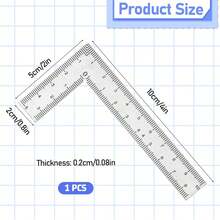 迷你框架尺 L 型方尺 不锈钢直角尺 精密测量布局工具，适用于建筑框架规制 迷你直角尺布局工具 迷你框架尺 不锈钢方尺 测量尺 建筑框架规制绘图工具