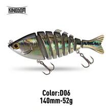 Kingdom Barbecue 钓鱼路亚 多节饵 泳饵 人工海钓路亚 65mm 90mm 120mm 140mm 沉水型摇摆饵 硬饵 - 彩色 - 查看 16