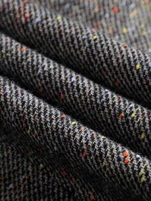 女士高级羊毛混纺西装外套，休闲优雅女士套装，加厚设计，2025秋冬新款 - 灰色 - 查看 5