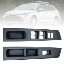 2Pcs Front Armrest Upper Panel Set, Replacement Cover Lid Compatible With Toyota Vitz 2010-2014, Interior Trim, 52630-74231-C0 - Black - View 10