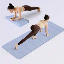 1pc Yoga Mat For Fitness, Foldable Dorm Mattress Pad, Suitable For Sleeping, Laying On Floor, And Napping, POE Anti-Bacterial And Anti-Mite Foldable Mat, Non-Slip And Durable Portable Exercise Mat - Multicolor - View 3