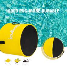 Iculbag 15-Liter Foldable Bucket With Lid Fishing Bucket, Car Wash Bucket Outdoor Fishing Tool, Sink, Portable Foot Soaking Bucket Camping Picnic Bucket Suitable For Various Outdoor Activities