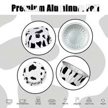 50Pcs Aluminum Cups With,5oz Disposable Ramekin Baking Cups Muffin Liners Mini Pie Pans Foil Cupcake Containers For Christmas Party Wedding Party,Cow Print - Cow Color - View 4