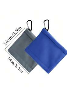 Portable Golf Towel Cleaning Cloth For Golf Clubs And Balls Golf Course Cleaning Towel With Hook Easy Storage Outdoor Hanging Waist Sports Club Wipes For Men Women Wet And Dry Small Pocket Towel With D Clip Outdoor Sports Towel Golf Supplies Golf Ball Cleaner Accessories Father's Day Gifts Course Exercise - Multicolor - View 11