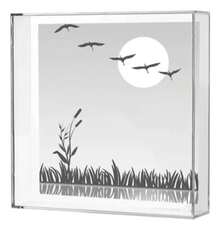 Acrylic Tabletop Frame (Transparent) - White - View 6
