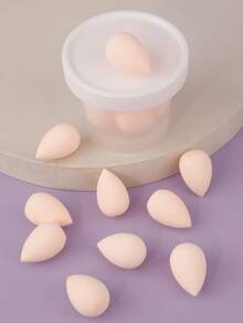 RANCAI 10个迷你化妆海绵，适用于粉底、散粉、遮瑕膏、眼影、高光、修容，价格实惠，是理想的圣诞礼物，化妆品，化妆工具，经济实惠，礼品，女士礼物，圣诞礼物 - 彩色 - 查看 5