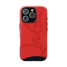 1 Pcs Cursive Red Script Phone Case, Suitable For 17 Pro Max/17 Air/ 16 Pro MAX/15 Pro Max/14 Pro/13 Pro/12/11, Personalized Phone Case For Men And Women,They Are Excellent Gifts For Girlfriends, Boyfriends And Family Members For Christmas And Halloween. - 黑色 - 查看 1