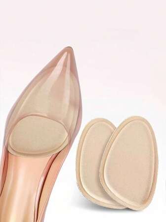 2 piezas Almohadilla para la parte delantera del pie - Plantilla antideslizante - Insertos cómodos para tacones altos - Reductor de talla de zapato - Inserto para aliviar el dolor de tobillo - Media plantilla acolchada - Se adapta a zapatos de mujer - Talla única - Ideal para tacones altos - Cojín para la parte delantera del pie - Insertos de gel - Almohadillas metatarsianas - Plantillas acolchadas
