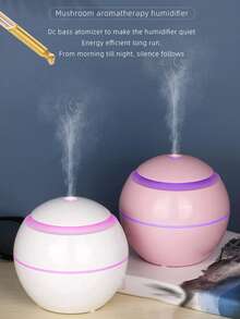 Difusor de aroma portátil humidificador, humidificador de hongos creativos, humidificador de jarrón USB silencioso, humidificador mini redondo, aceites esenciales aromáticos solubles en agua en lavanda, lirio, vainilla, rosa y talla grande de 10 aromas, relajar el sueño, refrescar el aire, adecuado para difusor, flores falsas, piedra de fragancia - Multicolor - Ver 4