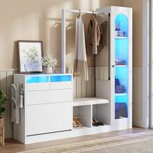 Hall Trees - White - View 2