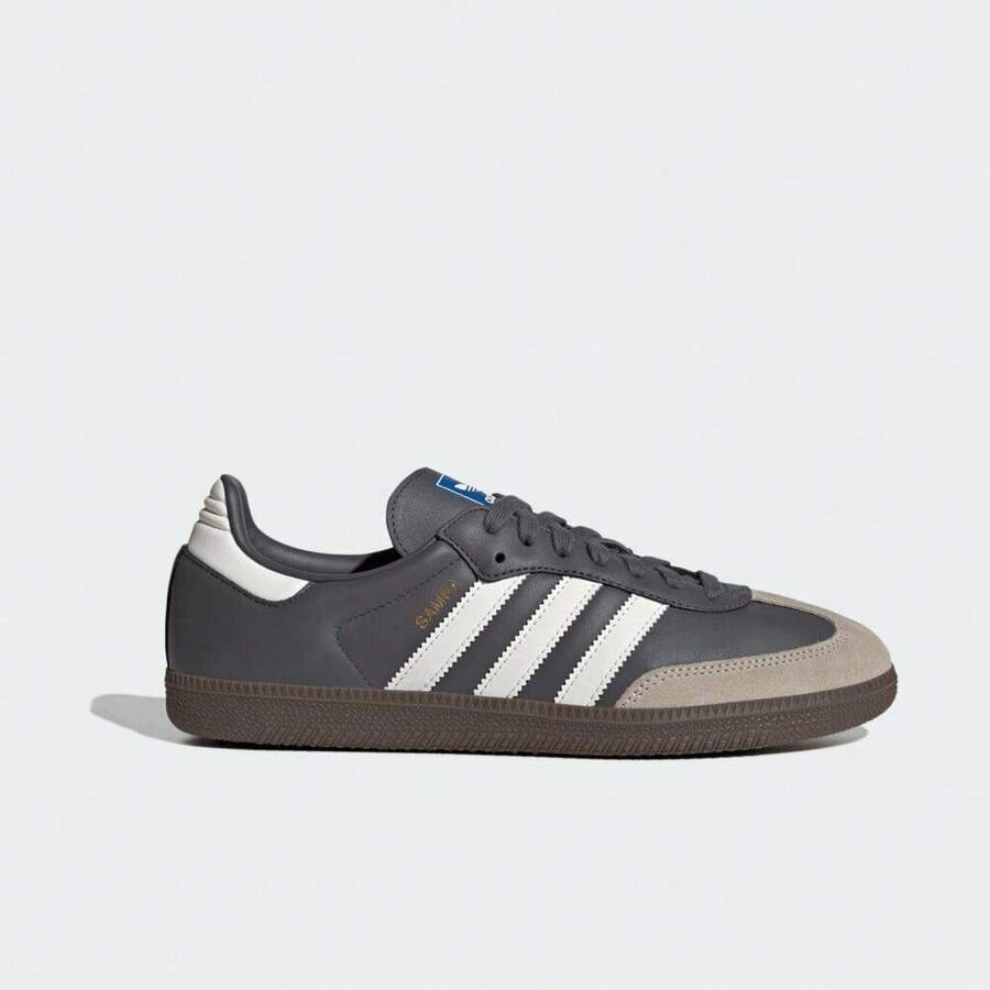 Adidas Originals 男女通用 SAMBA OG 休闲运动鞋,低帮 JR0913 - 灰色 - 查看 1