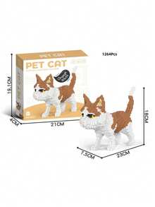 1322块三色迷你猫咪积木套装——猫咪爱好者的首选，逼真的设计让您仿佛置身于爱猫的世界，是理想的节日礼物，宠物主题积木套装还能增进亲子互动。 - Pack Bag - 查看 15