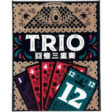 TRIO 36 配对卡牌游戏 - 怀旧家庭桌游，适合家庭和成人，豪华版，包含纸板、36 张卡牌，家庭游戏之夜 | 复古游戏 | 桌游，卡牌游戏 - 紅色 - 查看 3