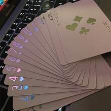 夜光扑克牌 - 时尚设计，是派对和节日礼物的理想之选，尤其适合圣诞节、万圣节和感恩节。 - 均碼 - 查看 5
