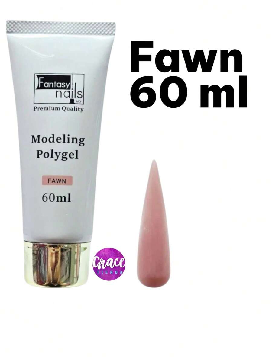 Fawn Modeling Polygel Fantasy Nails 60ml Polygel Uñas Acrílicas Nail Art Manicura Gel Moldeador Estética Profesional Cuidado Natural Diseño Uñas Moda - Fawn - Ver 1