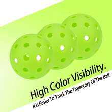 3pcs/Set Pickleball 74MM 40 Holes Super Hard Twisted Durable Outdoor Pickleba Pickleballs