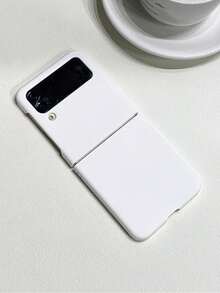Ốp lưng điện thoại chống sốc, màu trơn mờ, phù hợp với Galaxy Z Flip7, Z Flip5 5G, Z Flip 4, Z Flip6, Z Flip 3, vỏ bảo vệ bằng nhựa PC cứng. - trắng - Xem 4