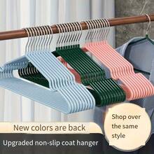 Minimalist Clothes Hanger, Combining Aesthetics And Practicality! Matte Finish + Muted Color Palette, Suitable For Various Home Decor Styles. Rounded Edges Prevent Snagging, Discreetly Hang Daily Clothes, A Refined Storage Solution For A Tidy And Visually Appealing Wardrobe.