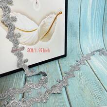 Accessori per abbigliamento in pizzo idrosolubile con codice a barre in poliestere versatile, prodotti dal produttore per ricamo computerizzato, orlo di gonna, tende, biancheria da notte - Multicolore - Visualizzare 9