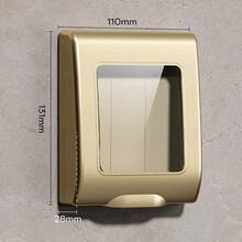 86 Type Self-Adhesive Wall Socket Waterproof Box Electric Plug Cover Bathroom Wall Switch Protection Socket Splash-Proof Box