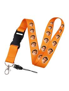 1pc Customized Photo Lanyard - Personalized Portrait Printed Neck Strap, 5 Color Options, Soft & Durable Material, Suitable For Daily Use, Perfect For Holding Phone, ID Card, Keys, Access Card, USB, Camera, Name Tag, Etc. - Multicolor - View 8