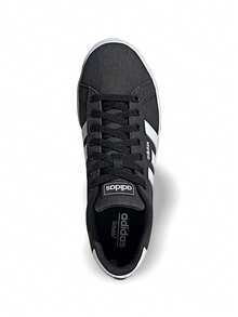 Adidas Daily 3.0 系列男士运动鞋 透气吸汗 轻便易洗 纯黑色 白色 适合学校户外穿着 FW7033 - 黑色/白色 - 查看 4