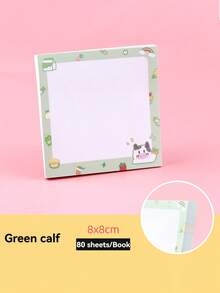 1 件卡通奶牛图案便利贴，可爱多用途易贴可写便利贴，适用于学校学生、办公室、学校用品、返校 - 彩色 - 查看 8