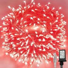 240LED 88Ft Connectable String Lights Indoor Outdoor Wire Warm White Lights Twinkle Fairy In With Timer Bedroom Classroom Wedding Tree Patio Decor - Red + 240LED - View 1
