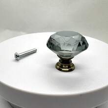 30mm Smooth Round Glass Cabinet Door Knobs/Pulls, Colorful Drawer Handles Suitable For Home, Cabinet, Drawers And Dresser, With Screws - Multicolor - View 33