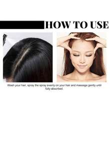 30ml Hair Thickening Spray With Plant-Based Extracts For Thinning Hair - Deep Moisturizing Scalp Treatment Strengthens Roots, Reduces Hair Loss & Boosts Growth For Fuller, Soft Hair,Gifts For Men And Women Suitable For Christmas, Valentine's Day, New Year's Day, Birthdays, Weddings, And Parties,Hair Oil,Makeup,Quick Ship Items,Free Shipping - 黑色 - 查看 4