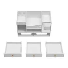 Makeup Cosmetic Organiser Jewelry Storage Boxes Drawer Dressing Table Tidy Case - White - View 4