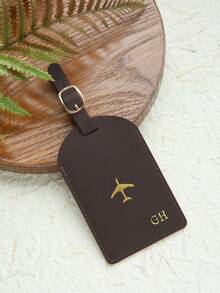 Takeoak 1个定制金色字母组合仿皮行李牌，适用于行李箱，可定制烫印姓名，带隐私姓名卡，个性化旅行包/背包标签，婚礼座位卡，礼品标签，旅行配件，手工制作，时尚旅行礼物，生日伴娘礼物，送给朋友，多用途，大容量，多功能 - 彩色 - 查看 23