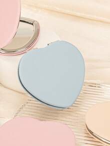 1pc Heart-Shaped PU Leather Double-Sided Makeup Mirror, Compact & Portable, Macaron Colors, High-Definition Dual-Sided Mirror, Handheld Use, Suitable For Pocket, Bag, Wallet, Backpack, Festivals, Parties, Birthdays, Anniversaries, Weddings, Campus, Great Gift For Men & Women,Cheap,Stocking Stuffers,Makeup,Makeup Tools,Cheap Stuff,Gifts,Gifts For Women,Christmas Gifts,Giveaways,Travel,Cheap Stuff,Travel Essential - Multicolor - View 4