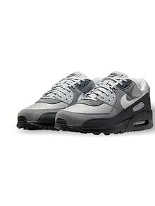 Nike Air Max 90系列青少年运动鞋 透气吸汗 轻便 弹性好 纯色 浅灰 深灰 运动户外日常 HQ3817-001 - 淺灰色/深灰色 - 查看 2