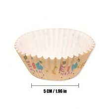 50 Pcs/Pack, Cartoon Eid Mubarak Star And Moon Cupcake Liners, Mubarak Dessert Table Decorations, Mubarak Party Supplies - Perfect For Celebrations/Parties/Ramadan, Arab Festivals, Islamic Festivals
